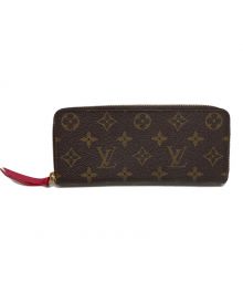 LOUIS VUITTON（ルイ ヴィトン）の古着「モノグラム　ポルトフォイユ・クレマンス フューシャ」｜フューシャ