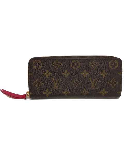 LOUIS VUITTON（ルイ ヴィトン）LOUIS VUITTON (ルイ ヴィトン) モノグラム　ポルトフォイユ・クレマンス フューシャ フューシャの古着・服飾アイテム