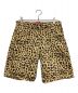 SUPREME（シュプリーム）の古着「Washed Denim Shorts Cheetah」｜ベージュ×ブラック