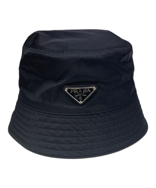 PRADA（プラダ）PRADA (プラダ) Re-Nylon Bucket Hat ブラック サイズ:XLの古着・服飾アイテム