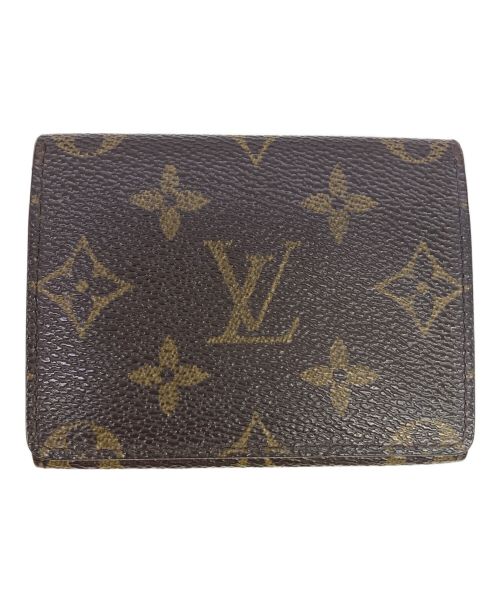 LOUIS VUITTON（ルイ ヴィトン）LOUIS VUITTON (ルイ ヴィトン) モノグラム アンヴェロップ・カルト ドゥ ヴィジット ブラウンの古着・服飾アイテム