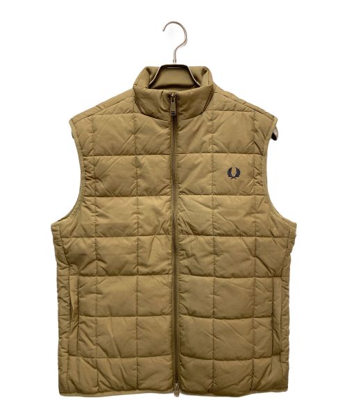 FRED PERRY（フレッドペリー）FRED PERRY (フレッドペリー) Grid Detail Insulated Gilet カーキ サイズ:M 未使用品の古着・服飾アイテム