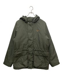 FRED PERRY（フレッドペリー）の古着「PADDED ZIP-THROUGH JACKET 」｜グリーン