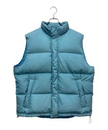 AURALEE（オーラリー）の古着「SUVIN HIGH COUNT CLOTH DOWN VEST」｜スカイブルー