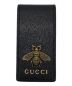 GUCCI（グッチ）の古着「レザー マネークリップ」｜ブラック×ゴールド