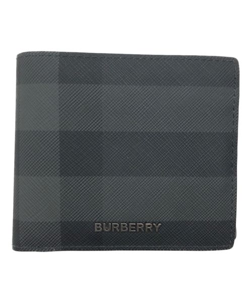 BURBERRY（バーバリー）BURBERRY (バーバリー) 2つ折り財布 チャコールグレーの古着・服飾アイテム