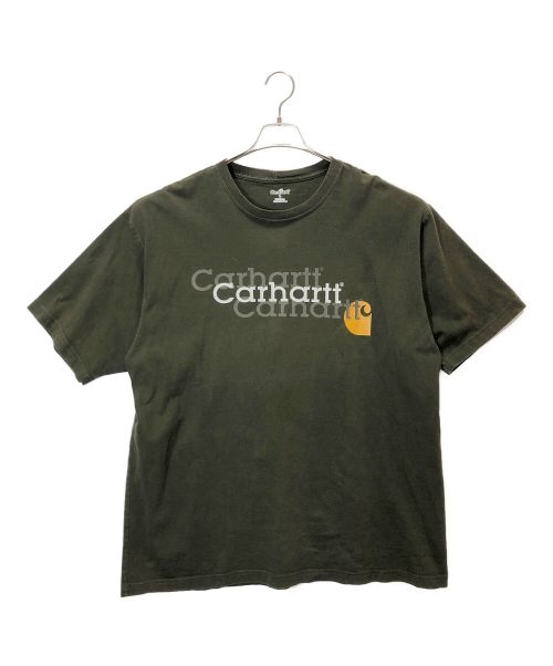 CarHartt（カーハート）CarHartt (カーハート) ロゴカットソー オリーブ サイズ:Lの古着・服飾アイテム