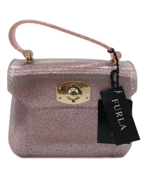 FURLA（フルラ）FURLA (フルラ) ビニールハンドバッグ ピンク 未使用品の古着・服飾アイテム