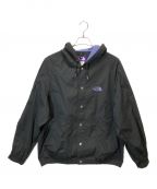 THE NORTHFACE PURPLELABEL×monkey time別注ザ・ノースフェイス パープルレーベル）の古着「65/35 HOOD VARSITY JACKET」｜パープル×ブラック