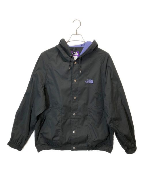 THE NORTHFACE PURPLELABEL（ザ・ノースフェイス パープルレーベル）THE NORTHFACE PURPLELABEL (ザ ノースフェイス パープルレーベル) monkey time別注 65/35 HOOD VARSITY JACKET パープル×ブラック サイズ:Ｌの古着・服飾アイテム