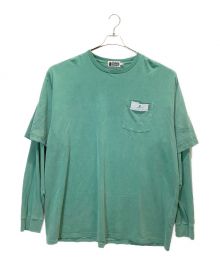 A BATHING APE（アベイシングエイプ）の古着「長袖Tシャツ」｜グリーン