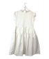 UNMINOU (アンミヌ) ラウンドカラージャガードドレス ホワイト サイズ:FREE：9800円