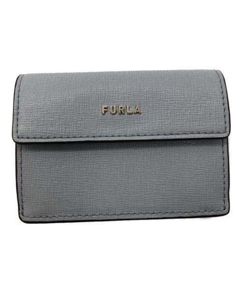 FURLA（フルラ）FURLA (フルラ) 3つ折り財布 スカイブルーの古着・服飾アイテム