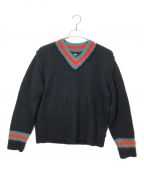 stussyステューシー）の古着「MOHAIR TENNIS SWEATER」｜ブラック