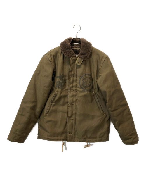 freewheelers（フリーホイーラーズ）freewheelers (フリーホイーラーズ) N-1 デッキジャケット オリーブ サイズ:40の古着・服飾アイテム