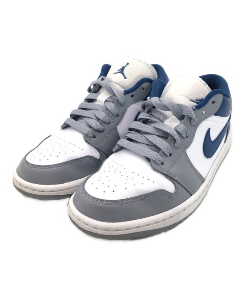 NIKE（ナイキ）NIKE (ナイキ) WMNS Air Jordan 1 Low(ウィメンズ エアジョーダン1 ロー) ホワイト×ブルー サイズ:UK5の古着・服飾アイテム