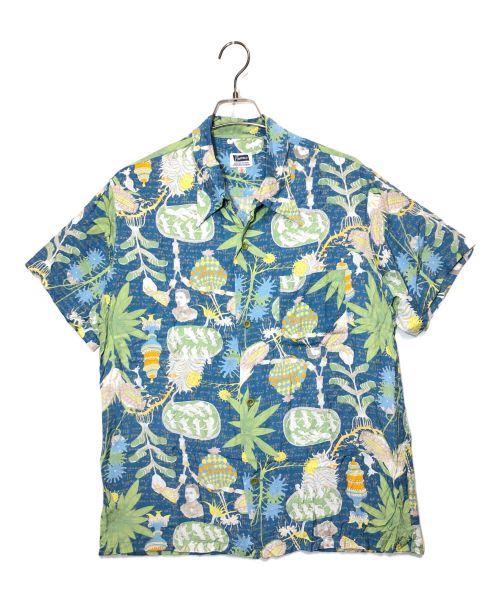 PHERROW’S（フェローズ）PHERROW’S (フェローズ) VOYNICH HAWAIIAN SHIRTS（ヴォイニッチ ハワイアンシャツ） ブルー サイズ:XLの古着・服飾アイテム