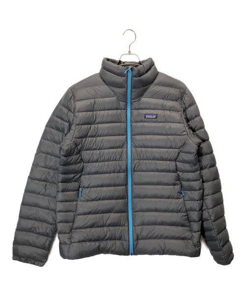 Patagonia（パタゴニア）Patagonia (パタゴニア) メンズ・ダウン・セーター グレー×ブルー サイズ:Lの古着・服飾アイテム