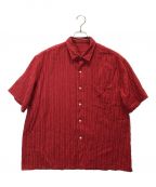 Porter Classicポータークラシック）の古着「HAPPY RED SHORT SLEEVE SHIRT」｜レッド