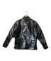 WEST RIDE (ウエストライド) HORSE HIDE LEATHER JACKET ブラック サイズ:38：99800円