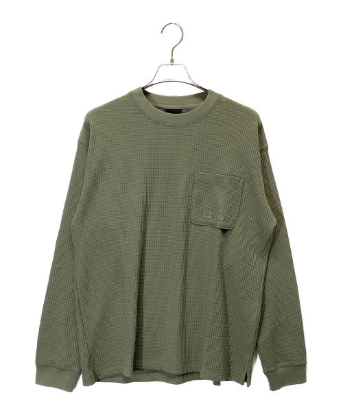 Jack Wolfskin（ジャック ウルフスキン）Jack Wolfskin (ジャック ウルフスキン) JP COZY WAFFLE LS T グリーン サイズ:XLの古着・服飾アイテム