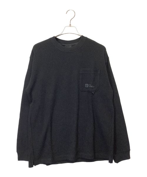 Jack Wolfskin（ジャック ウルフスキン）Jack Wolfskin (ジャック ウルフスキン) JP COZY WAFFLE LS T ブラック サイズ:XLの古着・服飾アイテム