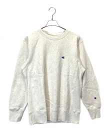 Champion REVERSE WEAVE（チャンピオン リバース ウィーブ）の古着「クルーネックスウェットシャツ」｜ホワイト