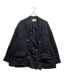 soerte（ソエルテ）の古着「Over size 6B assort blazer(オーバーサイズ6ボタンアソートブレザー)」｜ネイビー