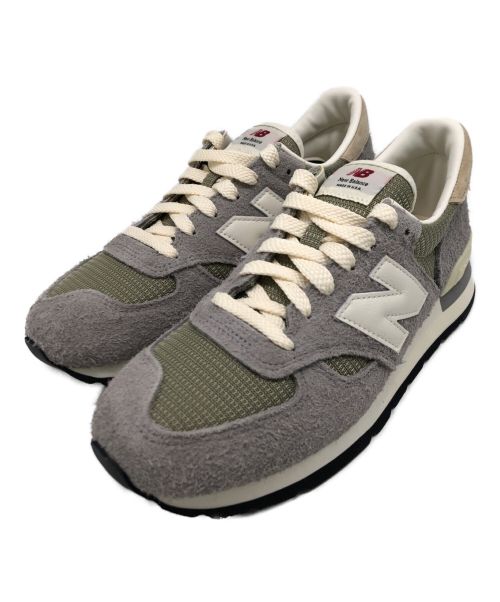 NEW BALANCE（ニューバランス）NEW BALANCE (ニューバランス) M990TA1 グレー×アイボリー サイズ:SIZE 26.5cm(081/2)の古着・服飾アイテム