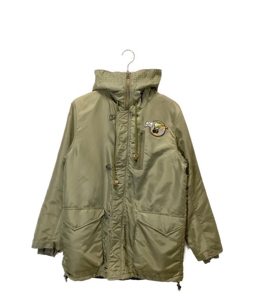 stussy（ステューシー）stussy (ステューシー) モッズコート オリーブ サイズ:Ｍの古着・服飾アイテム