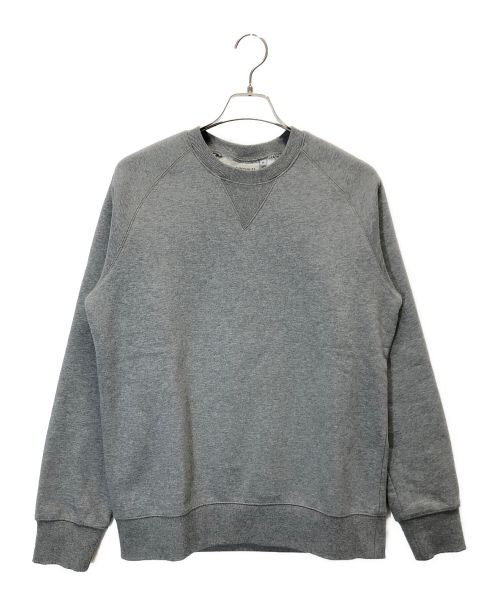 CarHartt（カーハート）CarHartt (カーハート) Chase Sweatshirt （チェイススウェットシャツ） グレー サイズ:Ｍの古着・服飾アイテム