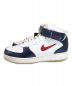 NIKE (ナイキ) AIR FORCE1 MID QS ホワイト×ブルー サイズ:SIZE 26cm 未使用品：12800円