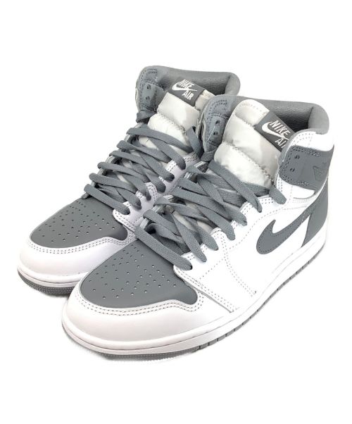 NIKE（ナイキ）NIKE (ナイキ) AIR JORDAN 1 RETRO HIGH OG ホワイト×グレー サイズ:SIZE 26cm(US8) 未使用品の古着・服飾アイテム