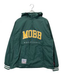 MOBB（モブ）の古着「ハーフジッププルオーバーナイロンジャケット」｜グリーン