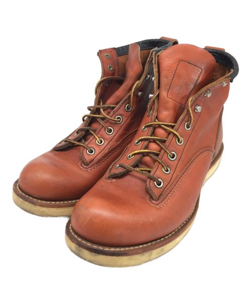 RED WING（レッドウィング）RED WING (レッドウィング) ラインマン ブラウン サイズ:SIZE 25.5cm(71/2)の古着・服飾アイテム