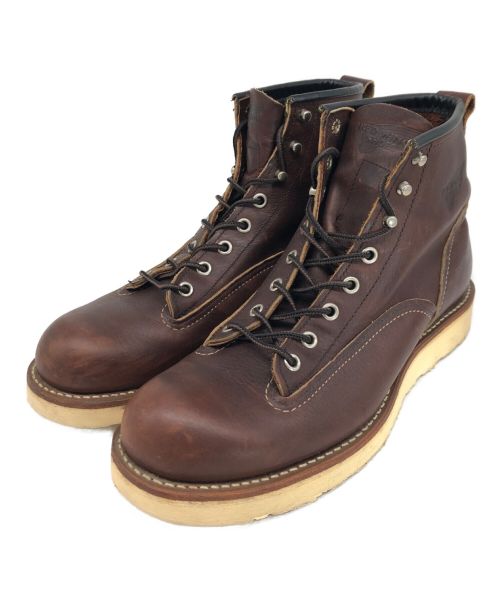 RED WING（レッドウィング）RED WING (レッドウィング) ラインマン ブラウン サイズ:SIZE 26.5cmの古着・服飾アイテム