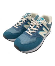 NEW BALANCE（ニューバランス）の古着「574」｜ブルー×ホワイト