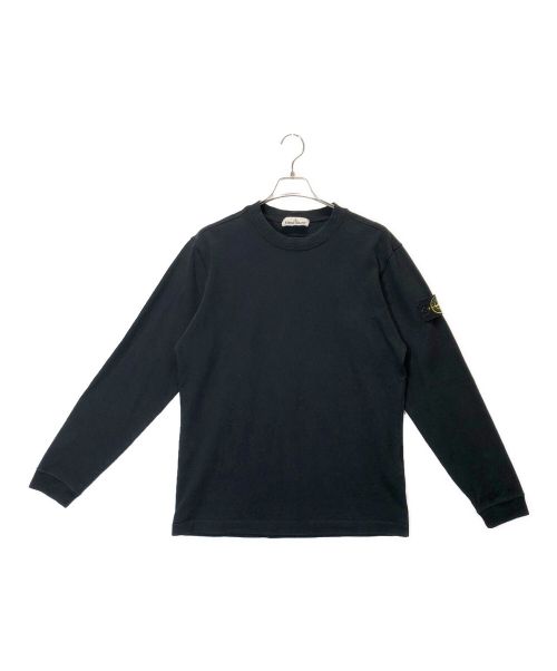 STONE ISLAND（ストーンアイランド）STONE ISLAND (ストーンアイランド) クルーネックカットソー ブラック サイズ:Ｍの古着・服飾アイテム