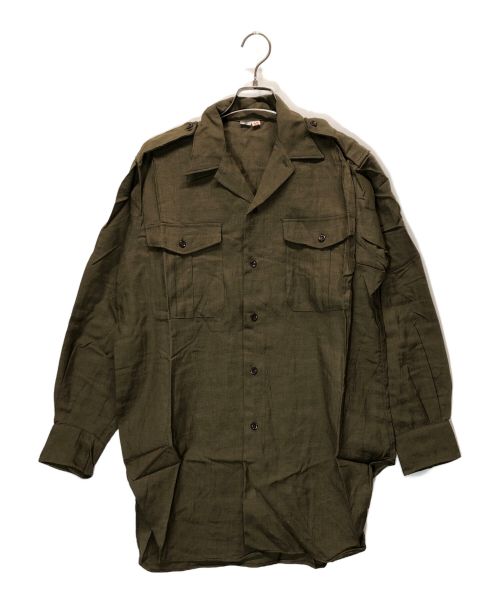 French Army（フランス軍）French Army (フランス軍) ウールミリタリーシャツ オリーブ サイズ:39の古着・服飾アイテム