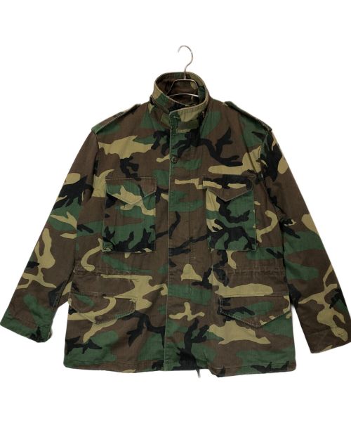 ALPHA INDUSTRIES（アルファインダストリーズ）ALPHA INDUSTRIES (アルファインダストリーズ) カモフラフィールドジャケット オリーブ×グリーン サイズ:Large Regularの古着・服飾アイテム