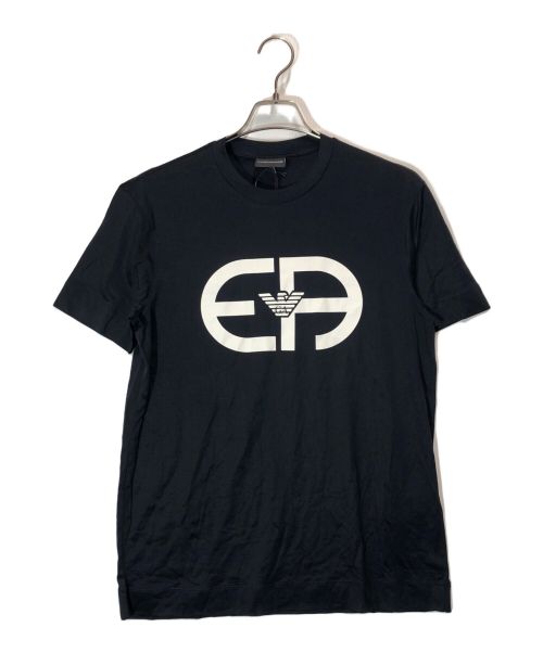 EMPORIO ARMANI（エンポリオアルマーニ）EMPORIO ARMANI (エンポリオアルマーニ) 半袖Tシャツ ブラック サイズ:M 未使用品の古着・服飾アイテム