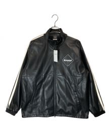 F.C.Real Bristol（エフシーレアルブリストル）の古着「SYNTHETIC LEATHER BLOUSON」｜ブラック