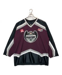 leather sport（レザースポーツ）の古着「COOKSVILLE PHANTOMS MHL ゲームシャツ」｜ワインレッド