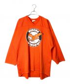 bakkaバッカ）の古着「ホッケーシャツ」｜オレンジ