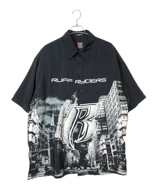 Ruff ryders（ラフ・ライダーズ）Ruff ryders (ラフ・ライダーズ) 半袖シャツ ブラック サイズ:XXLの古着・服飾アイテム