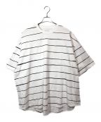 Stripes For Creativeストライプ フォー クリエイティブ）の古着「WIDE SIDE STRIPE TEE」｜ホワイト×ブラック