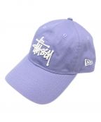 stussy×New Eraステューシー×ニューエラ）の古着「NEW ERA 9TWENTY BASIC STRAPBACK」｜ラベンダー