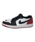 NIKE (ナイキ) AIR JORDAN 1 LOW OG BLACK TOE ホワイト×ブラック×レッド サイズ:US10.5（28.5cm）：15000円