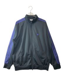 adidas（アディダス）の古着「トラックジャケット」｜ブラック×パープル