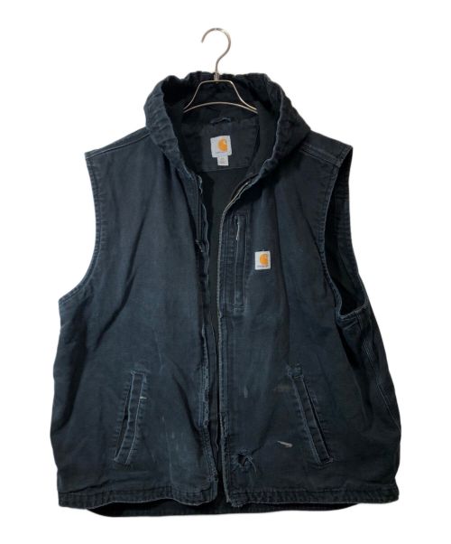 CarHartt（カーハート）CarHartt (カーハート) デニムベスト ブラック サイズ:SIZE XLの古着・服飾アイテム